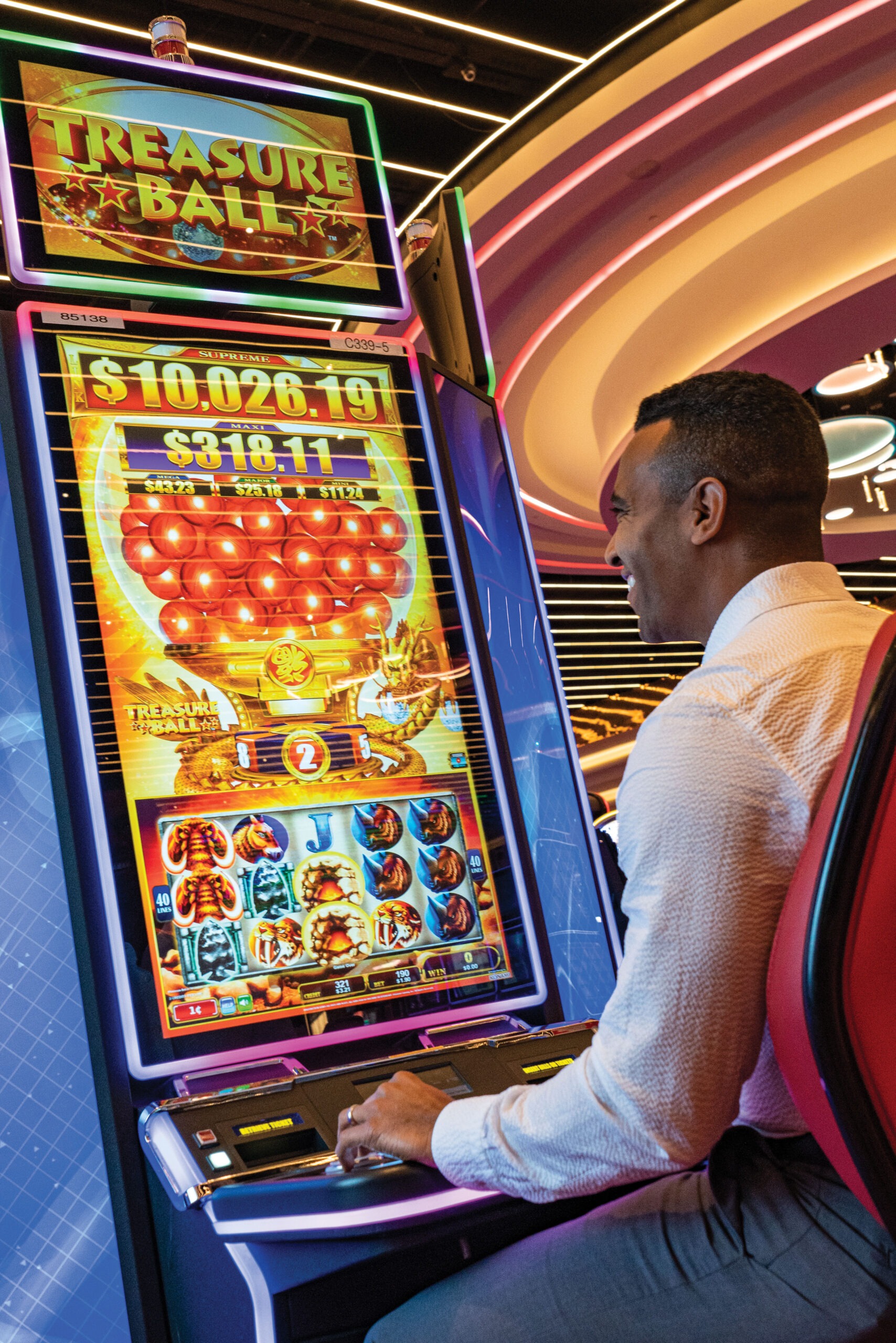 现代老虎机游戏区